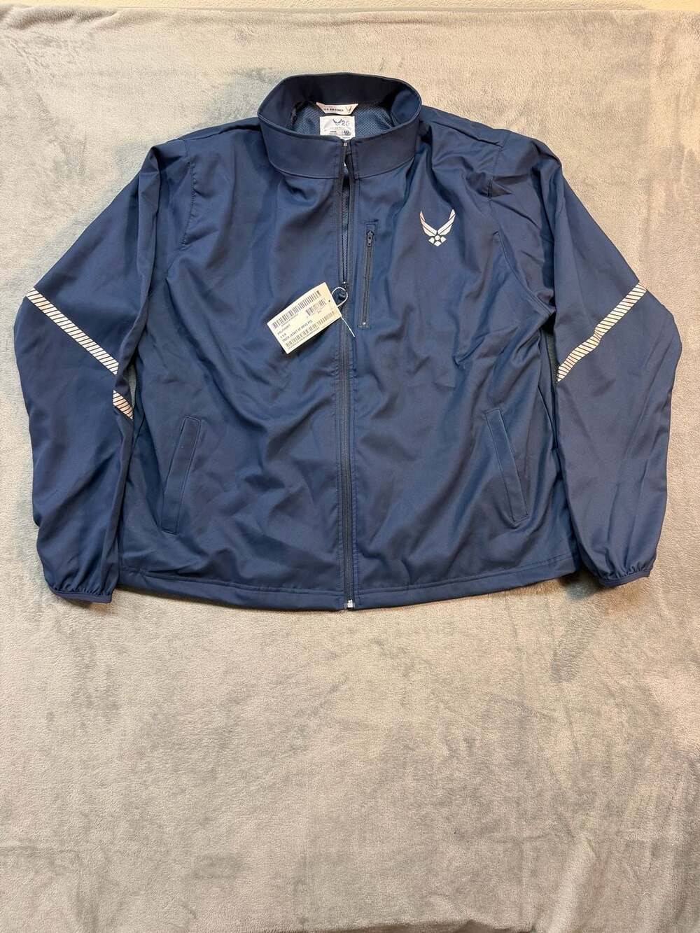U.S. Air Force PTG Men's Track Jacket XXL Short Blue Physical Training